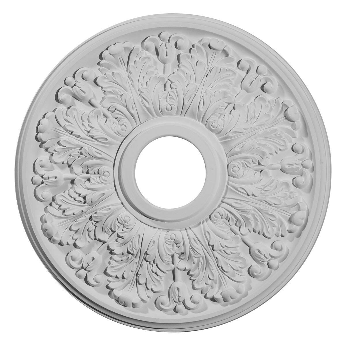 16 1/2x22OD x 3 5/8x22ID x 1 1/8x22P Hand-Painted Iridescent Gold Ceiling Medallion H384967