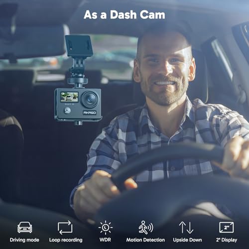 4K30fps 20MP WiFi Action Camera with EIS 131ft Waterproof R70092