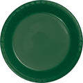Hunter Green Plastic Banquet Plate (Case of 240) M84075