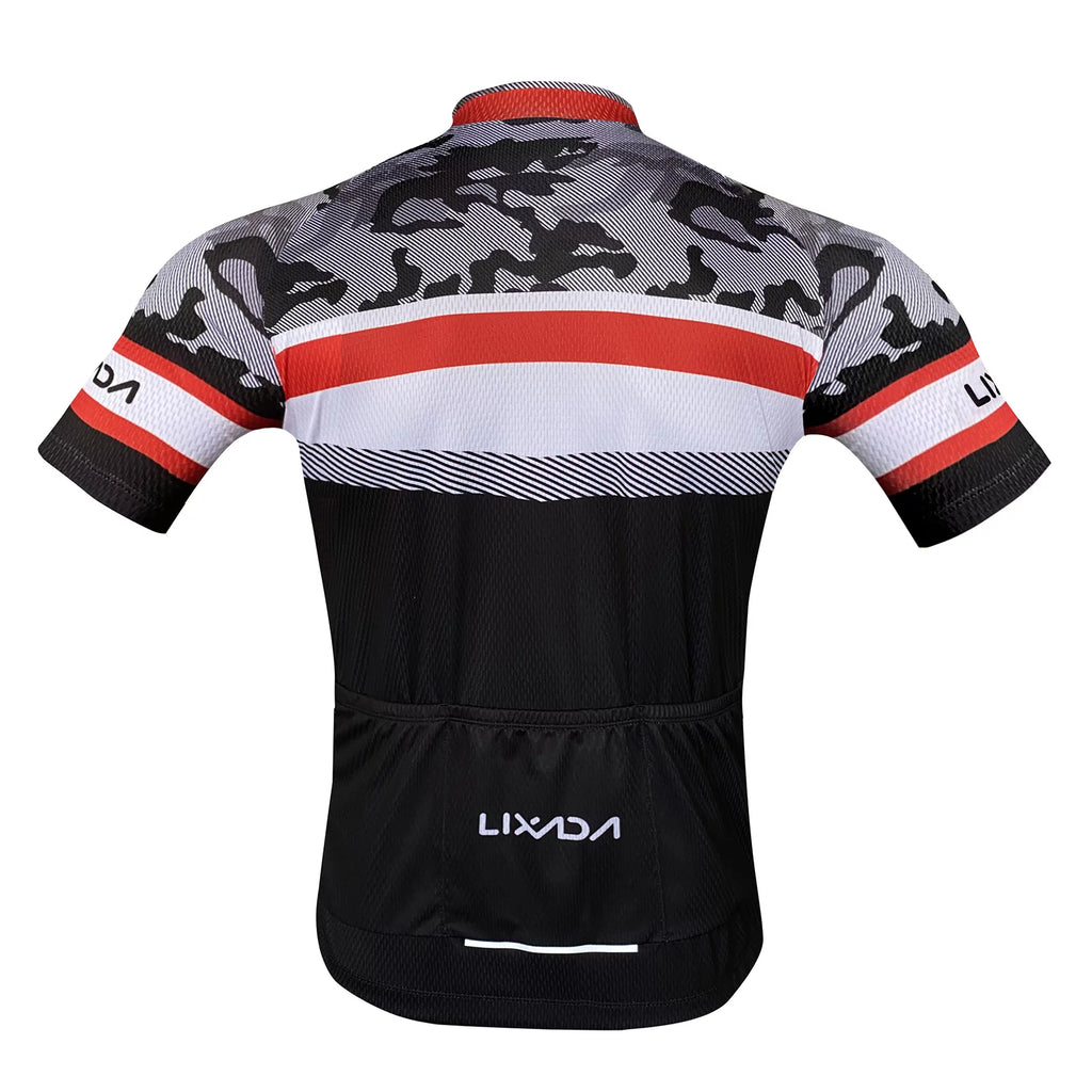 Short Sleeve Cycling Jersey and Padded Bib Shorts Set T83661