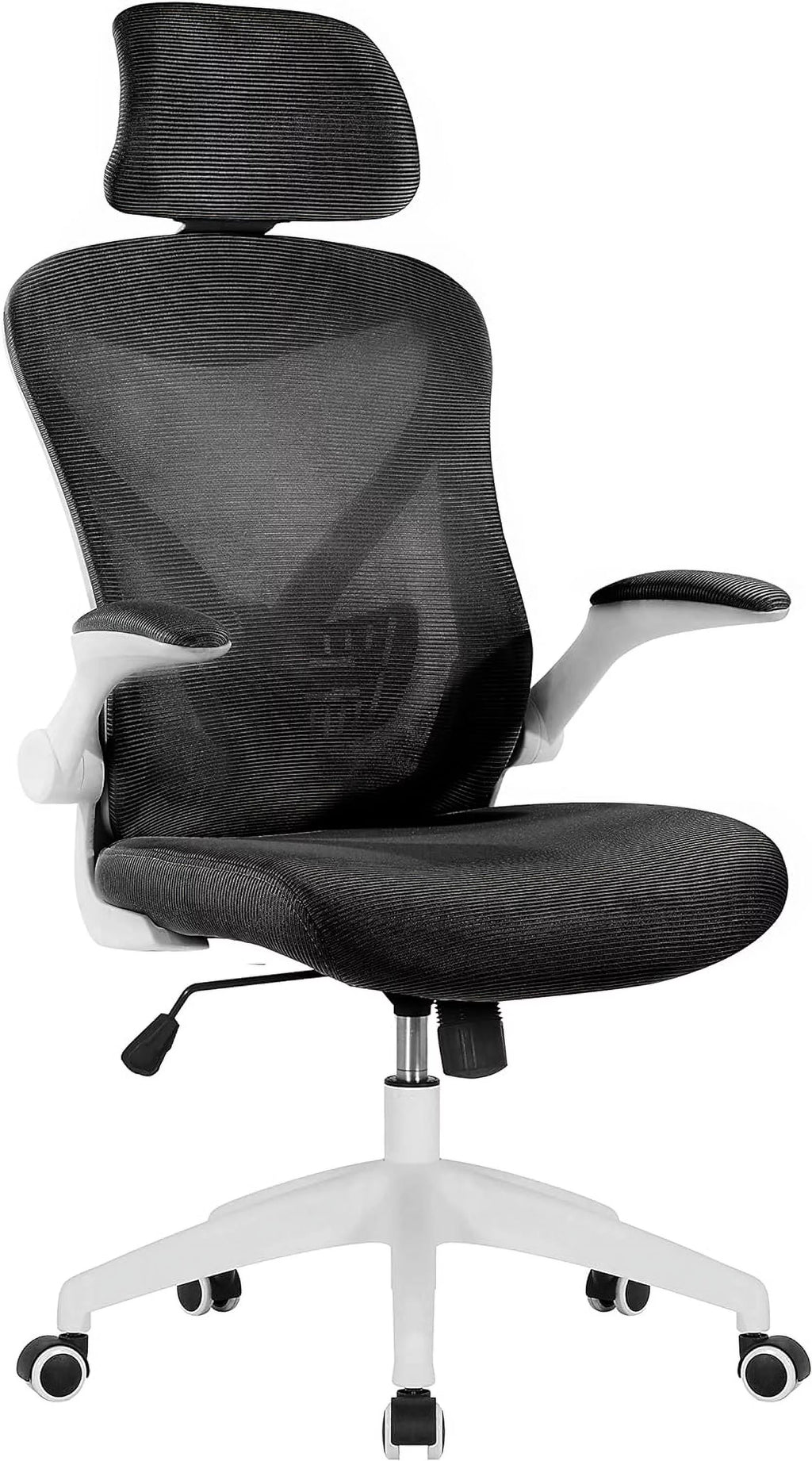 Office Chair with Headrest, Mesh Back, Armrests and Adjustable Seat with Wheels V42377