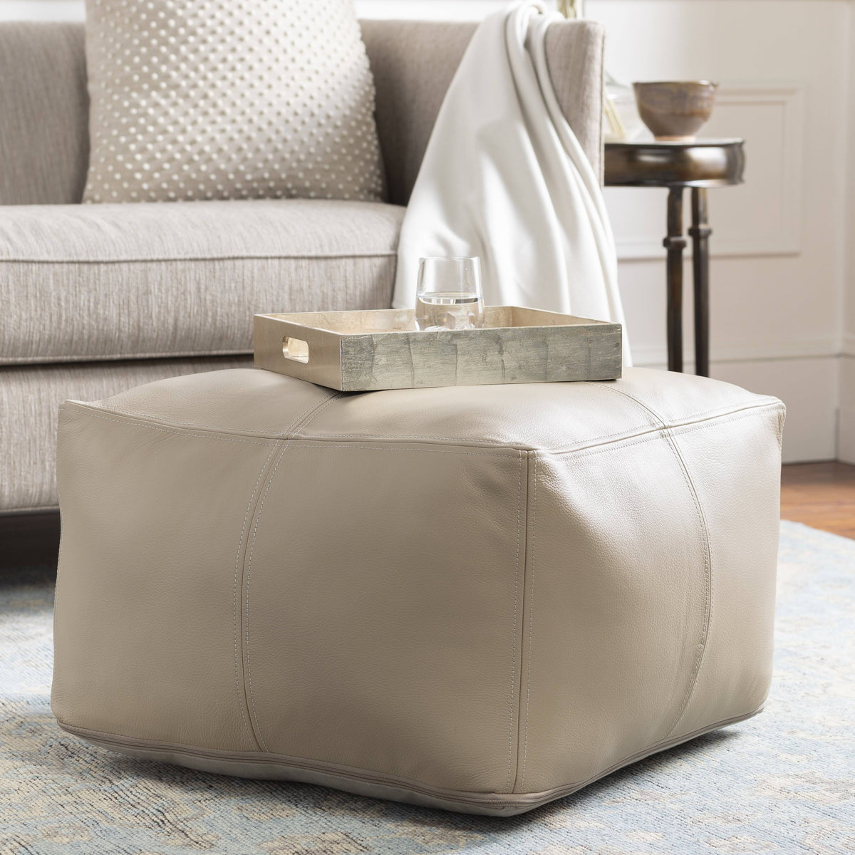 Khaki Pouf Z326096