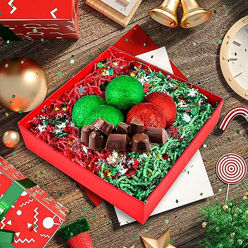 1LB Christmas Crinkle Cut Paper Shred Filler N759