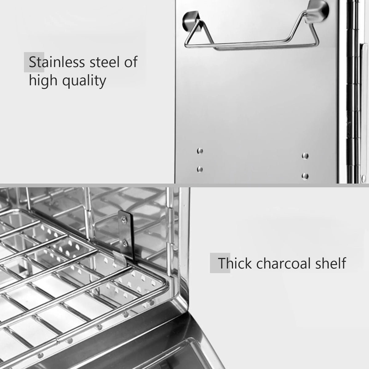 Foldable Stainless Steel Charcoal Grill R109