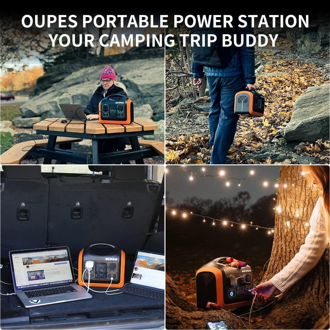 Portable Power Station 1200W, 992Wh LiFePO4 Solar Generator Q1281
