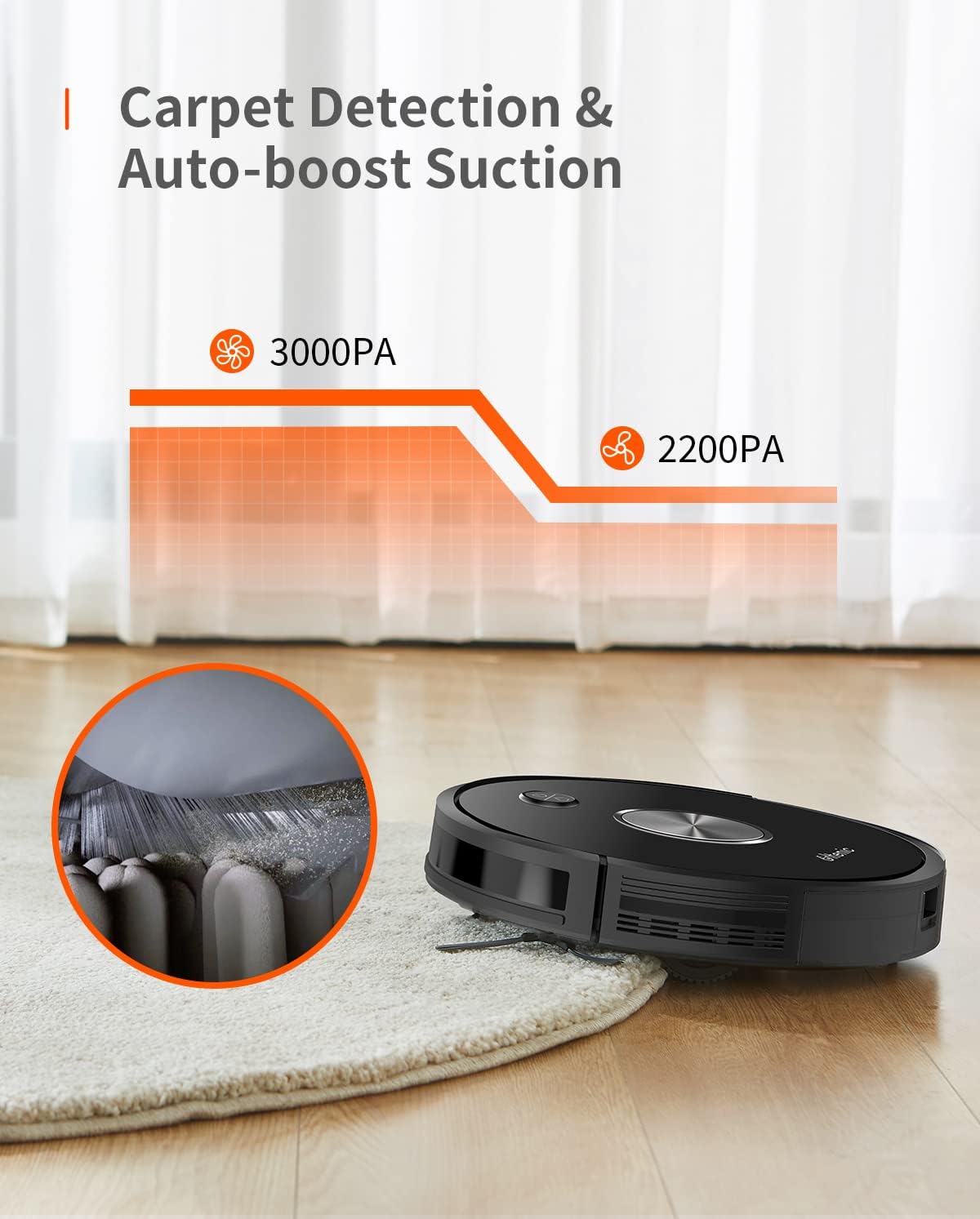 Robot Vacuum and Mop Combo, 3000Pa Suction Q546