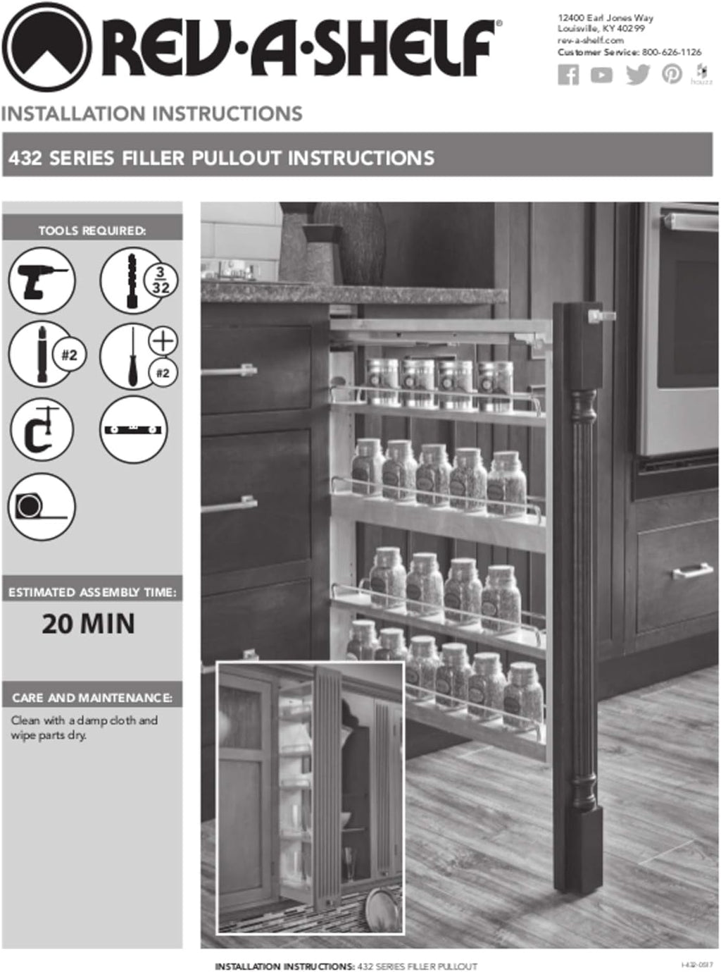 6 x 42 Inch Wooden Adjustable Pull-Out Cabinet Wall Filler Storage Organizer Q85547