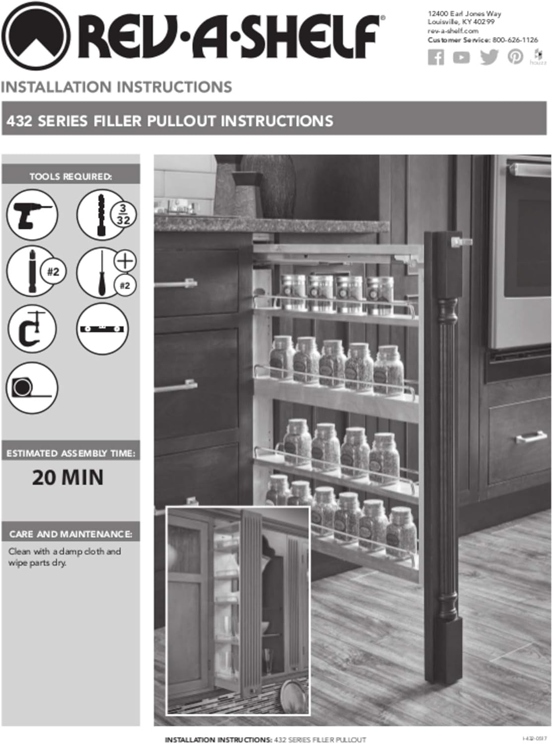 6 x 42 Inch Wooden Adjustable Pull-Out Cabinet Wall Filler Storage Organizer Q85547