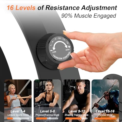 Magnetic Rowing Machine with 16 Levels Quiet Resistance F883