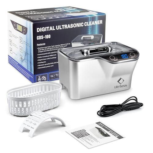 Ultrasonic Jewelry Cleaner 20 Ounces (600ML) with Digital Timer Z283