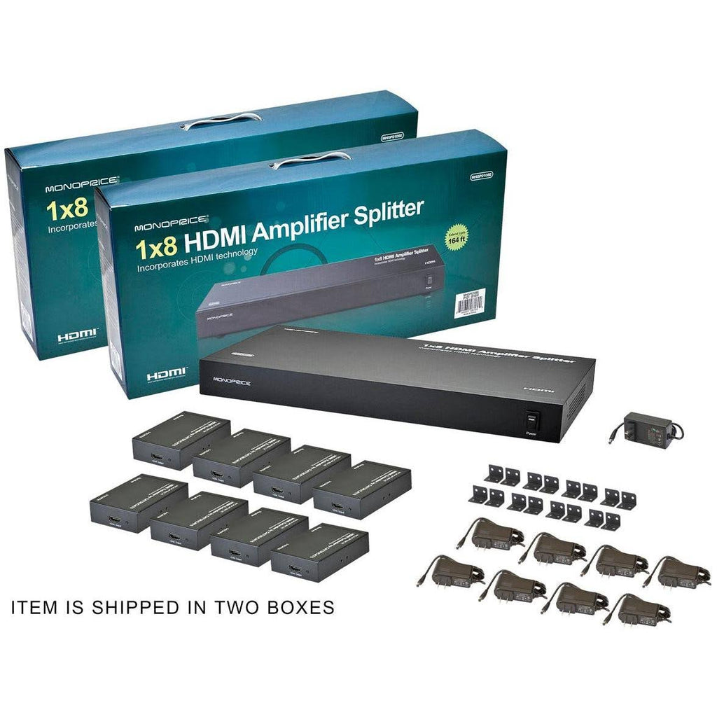 1x8 HDMI Amplifier Splitter Over Cat5e/Cat6 K1518