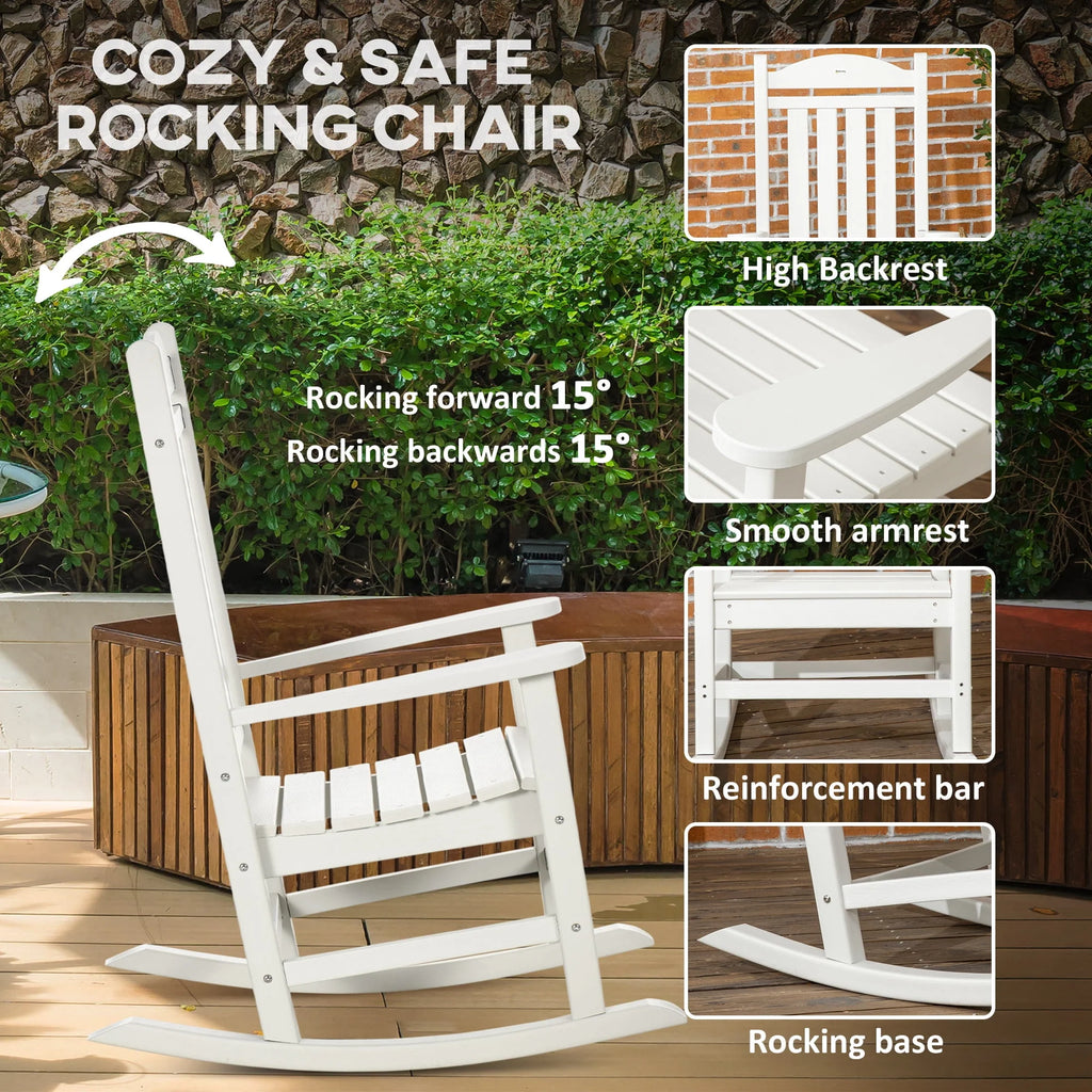 HDPE Outdoor Rocking Chair J4586