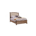 Queen Size Upholstered Sleigh Bed F43559