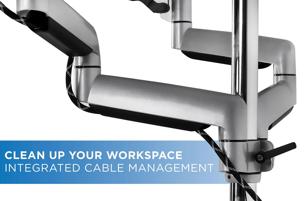 Triple Monitor Desk Mount with USB and Audio Ports L5649