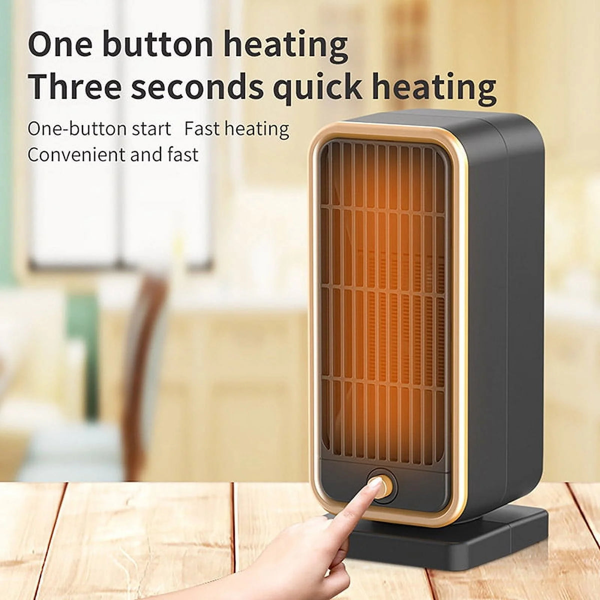 500W Ceramic Electric Heater with Overheat Protection D5111