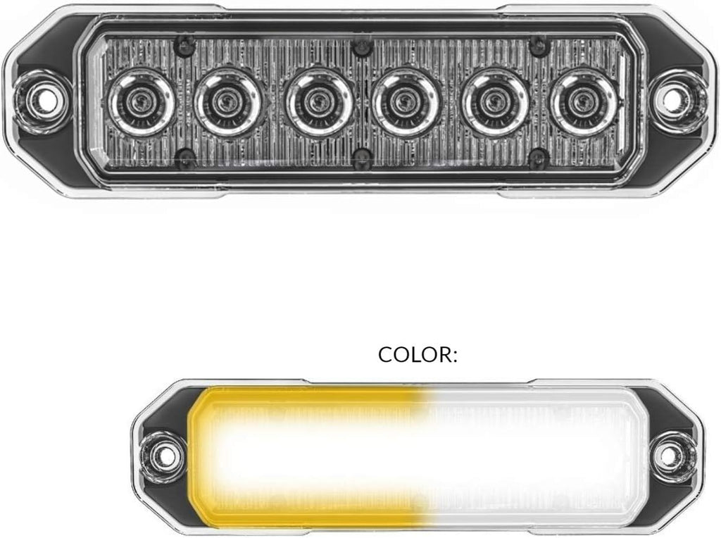 Red/Blue 18W LED Strobe Light, Pack of 2 B690