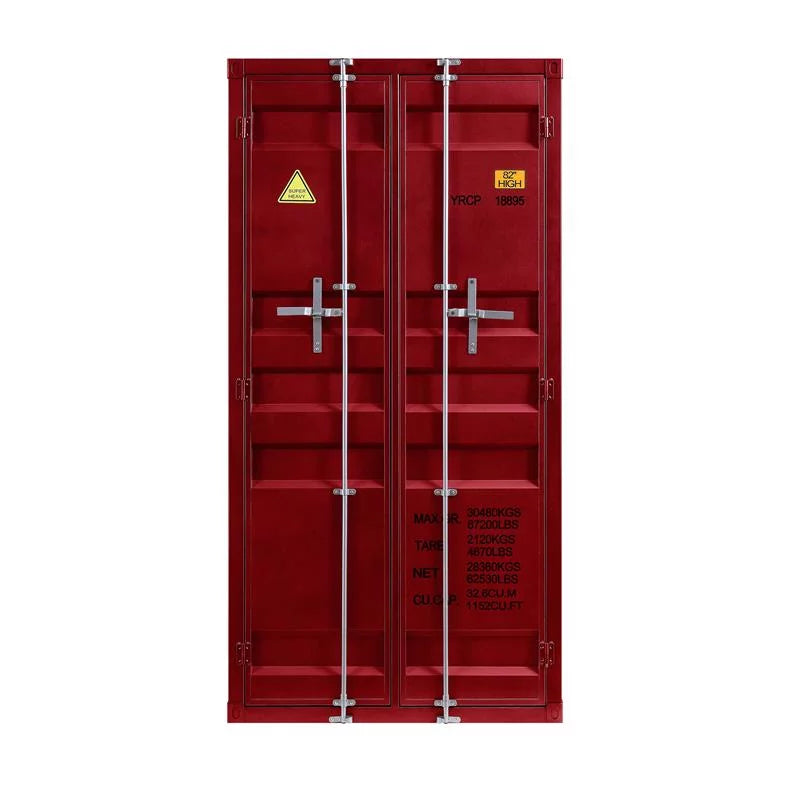 Cargo Wardrobe Double Door Red E6022