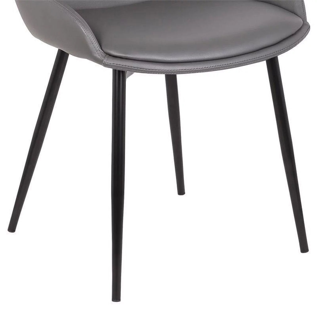 Gray Faux Leather Dining Chair H993