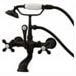 Oil Rub Bronze Wall Mount Clawfoot Tub Filler with Hand Shower V8632