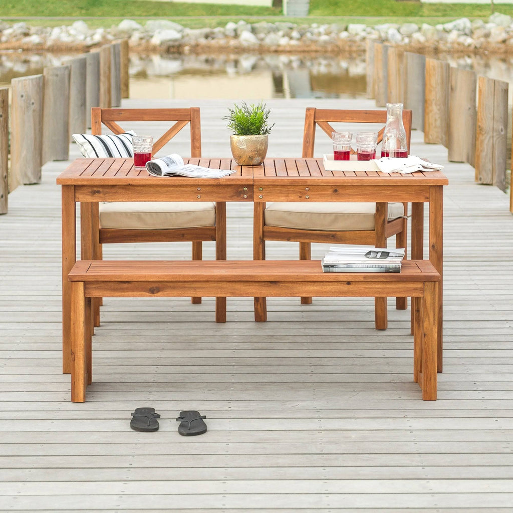 4-Piece Acacia Outdoor Dining Set Z65664