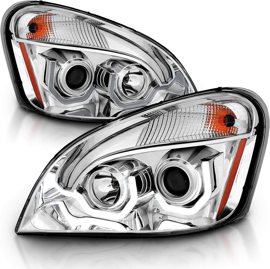 Chrome Dual LED Bar Projector Headlights (Pair) U958464