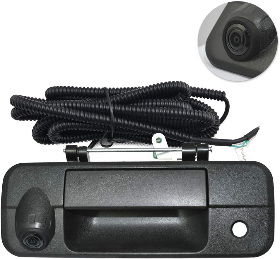 Black Tailgate Handle Camera for Toyota Tundra 2007-2013 Pack of 2 U1344