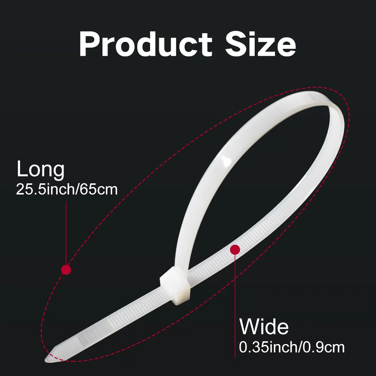 24 Inch Heavy Duty Zip Ties F991