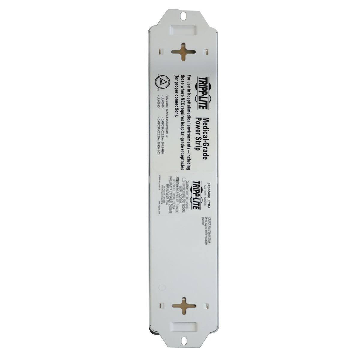 Metal 4 Outlet Surge Protector Power Strip G3531