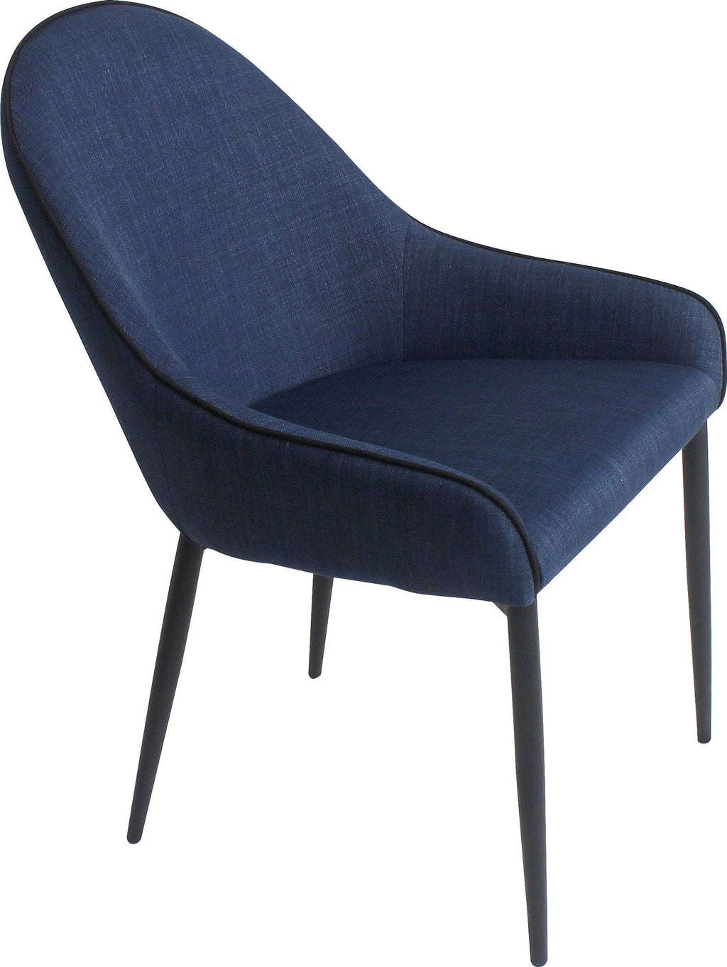 Dark Blue Dining Chair Set of 2 D958