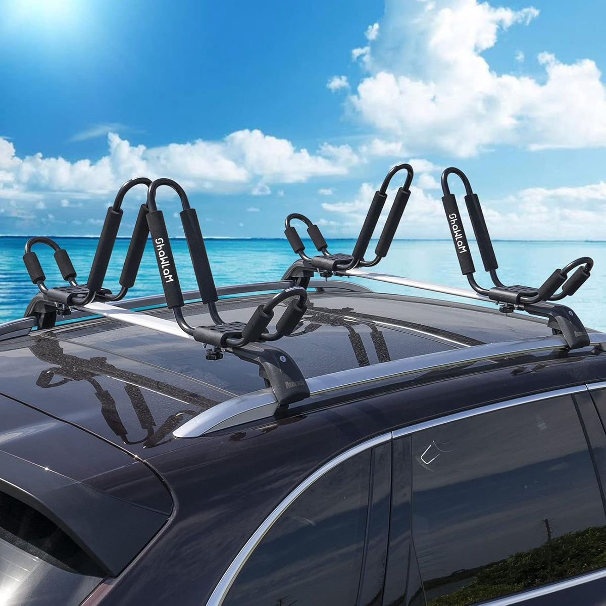 2 Pairs Universal HD Kayak Roof Rack for 2 Kayaks P337689