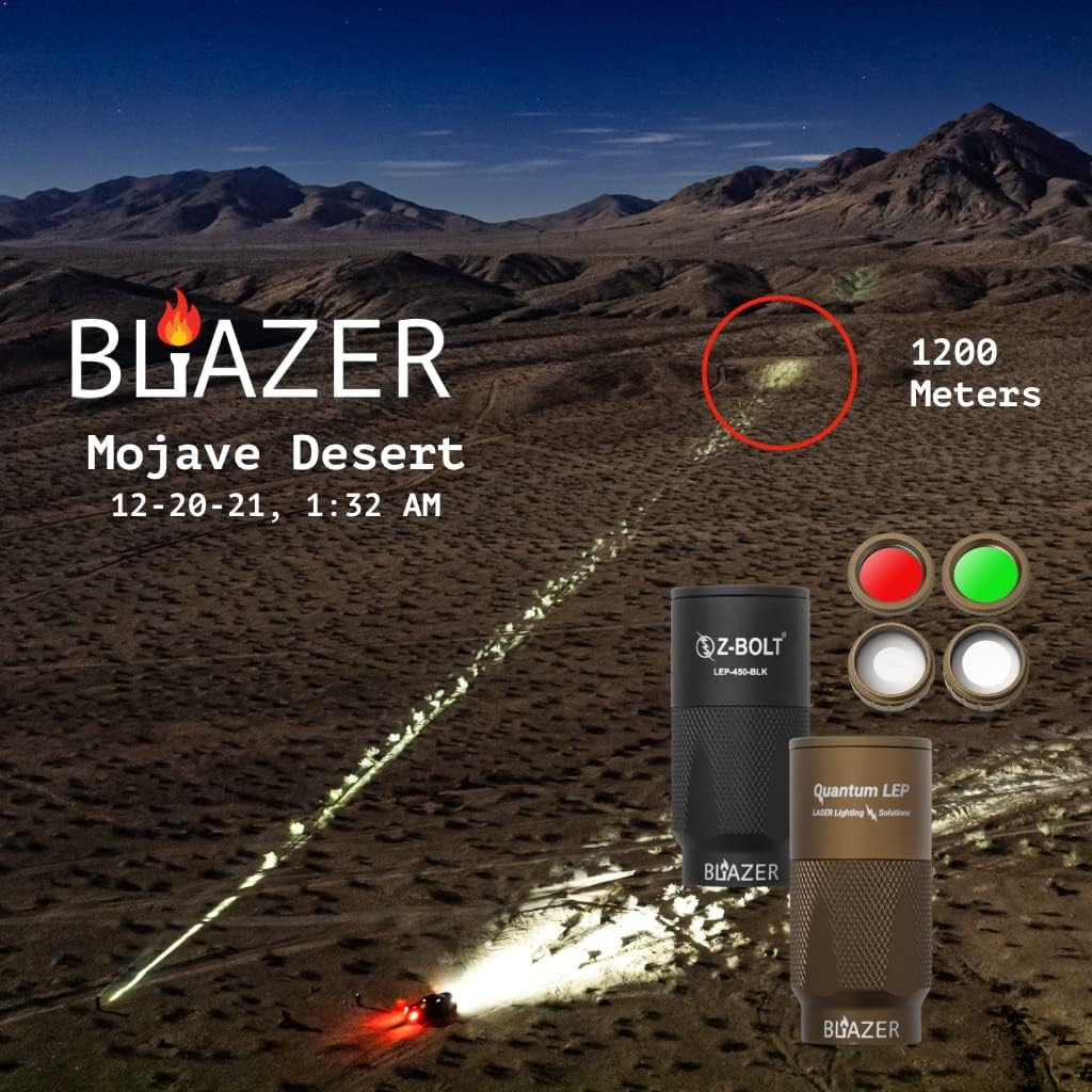 Blazer LEP White Light Illuminator & Flashlight with Rail Clamp Mount G379683