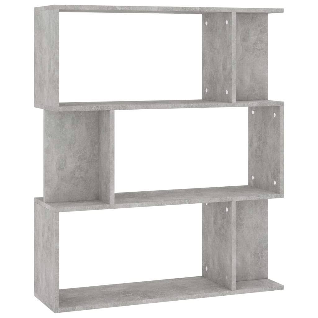Gray Book Cabinet Room Divider Chipboard R78058