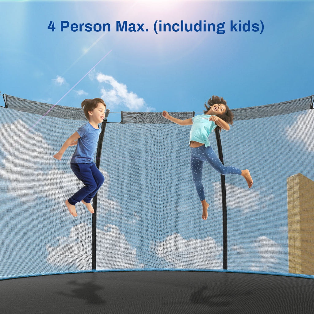 12 ft Trampoline with Enclosure and Basketball Hoop B64156
