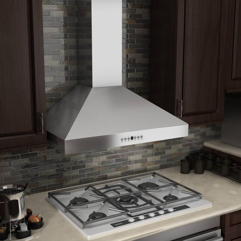 48 in. 400 CFM Convertible Wall Mount Range Hood in Stainless Steel Z64331