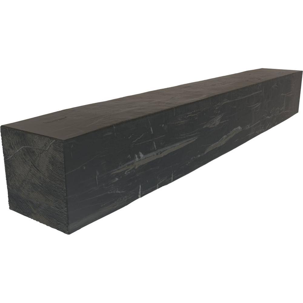 Aged Ash Hand Hewn Faux Wood Fireplace Mantel D851