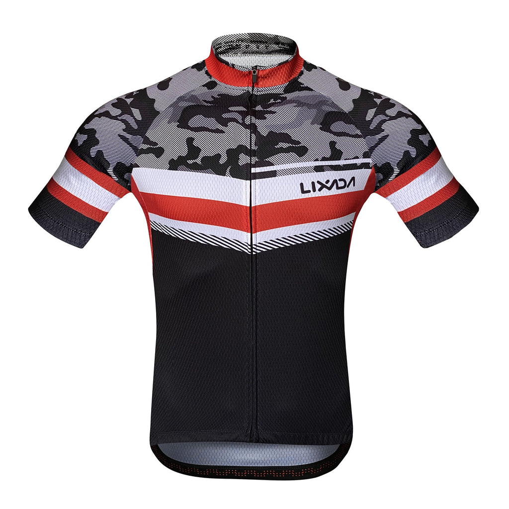 Short Sleeve Cycling Jersey and Padded Bib Shorts Set T83661