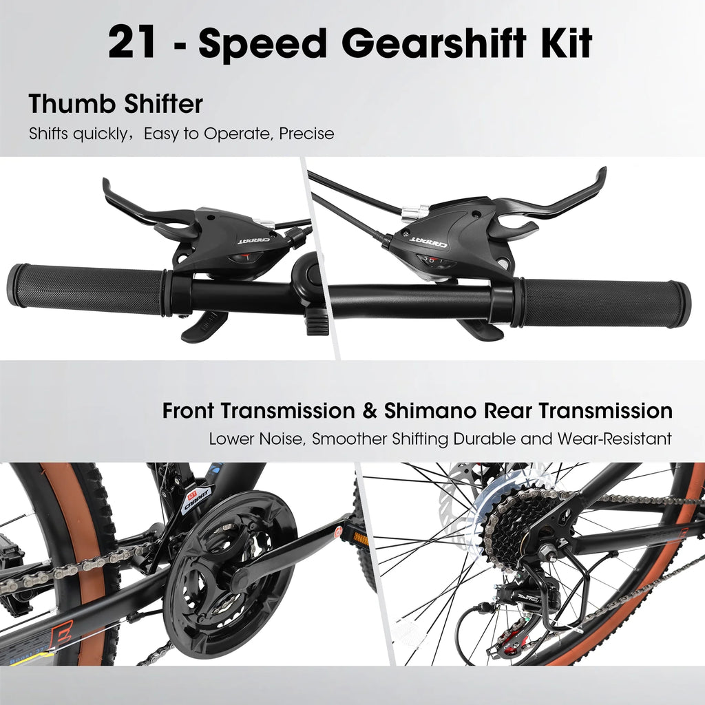 24 inch Mountain Bike with 21 Speed Disc Brakes A42150