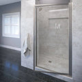 Clear Glass Shower Door Brushed Nickel Finish C473513