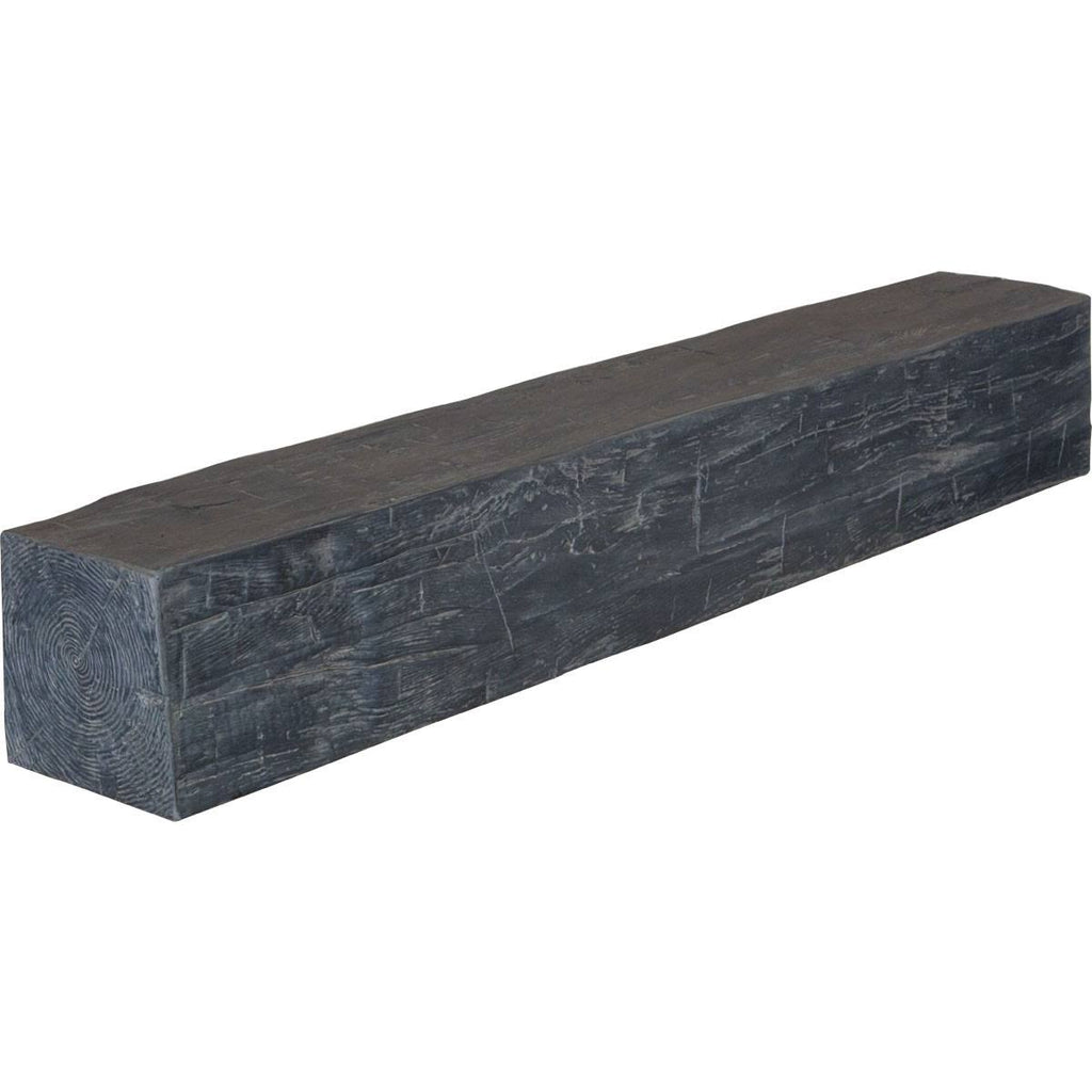 Aged Ash Hand Hewn Faux Wood Fireplace Mantel D851
