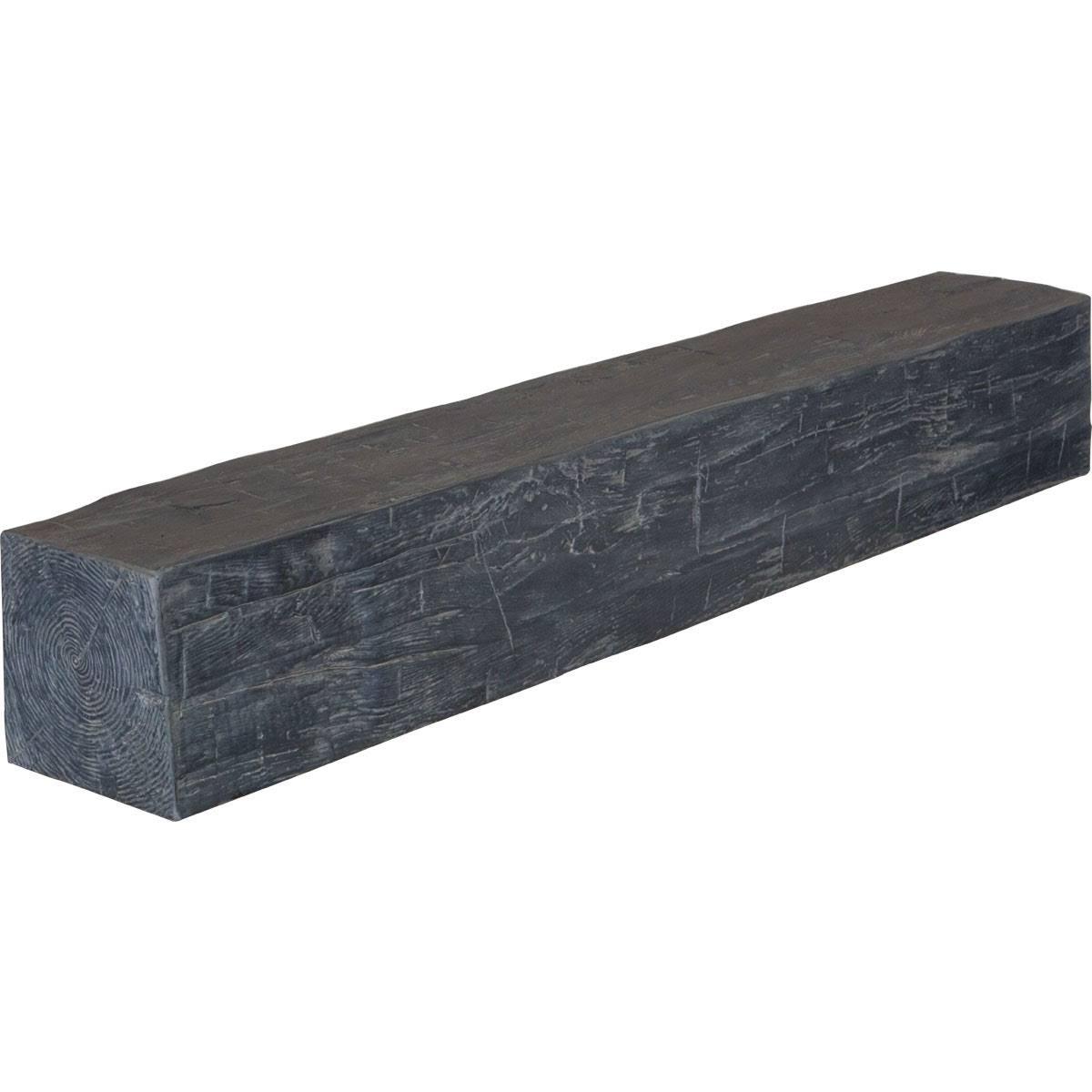 Aged Ash Hand Hewn Faux Wood Fireplace Mantel D851