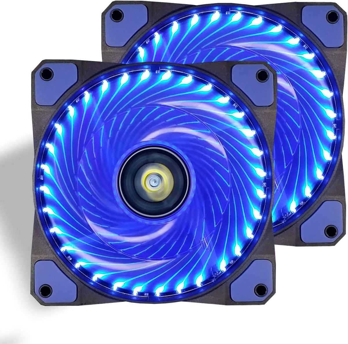 Blue 3 Pcs 120mm LED Case Fan D38189
