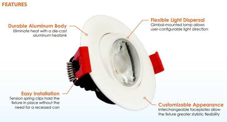 Black 5 Pack Recessed Downlight C150779
