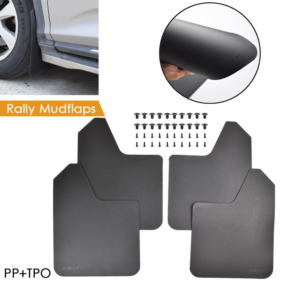 Black PP+TPO Plastic Mud Flaps for Car SUV Truck J153