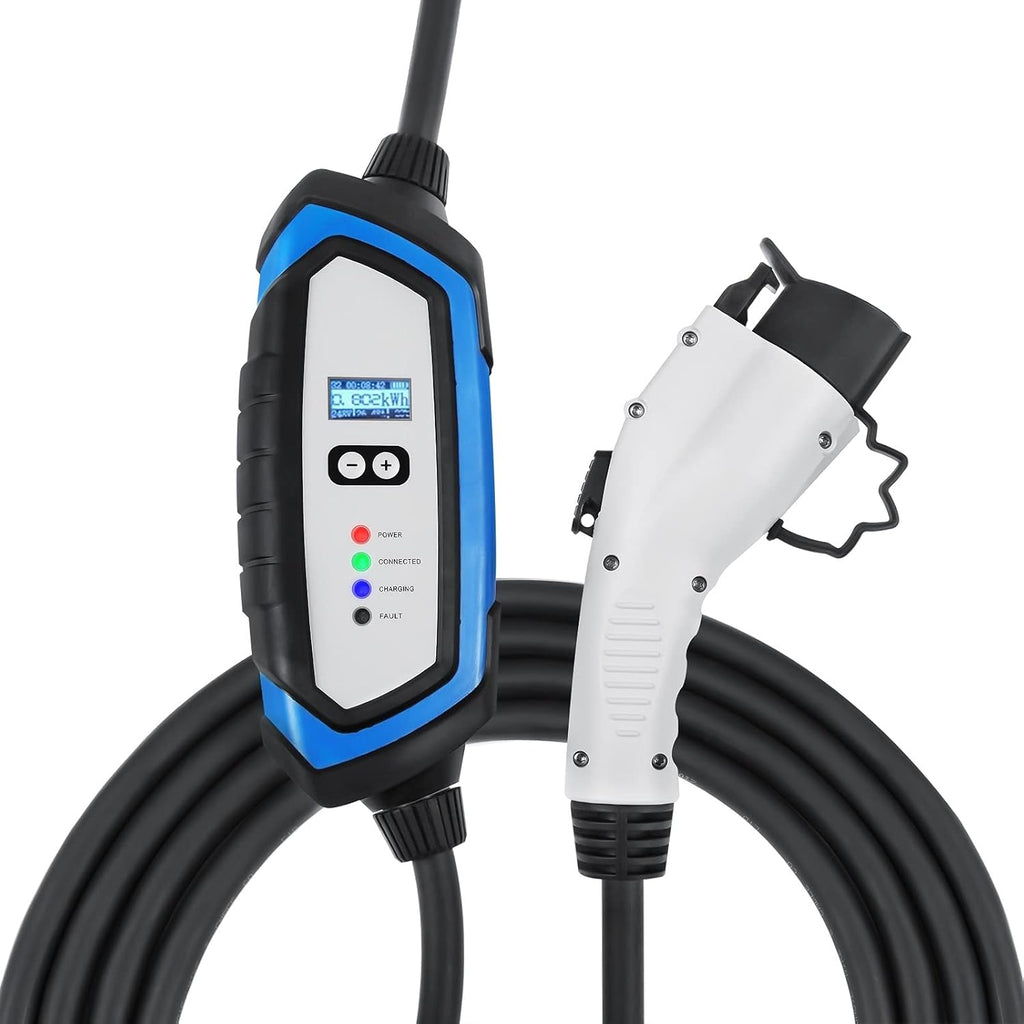 240V 32 Amp Level 2 EV Charger with 21ft J1772 Charging Cable & NEMA 14-50 Plug H4504