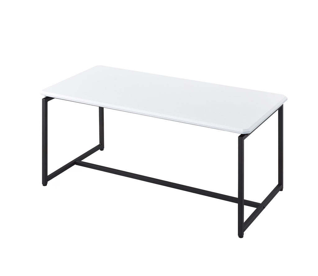 White 3 Piece Carbon Fiber Coffee Table and End Table Set K913556