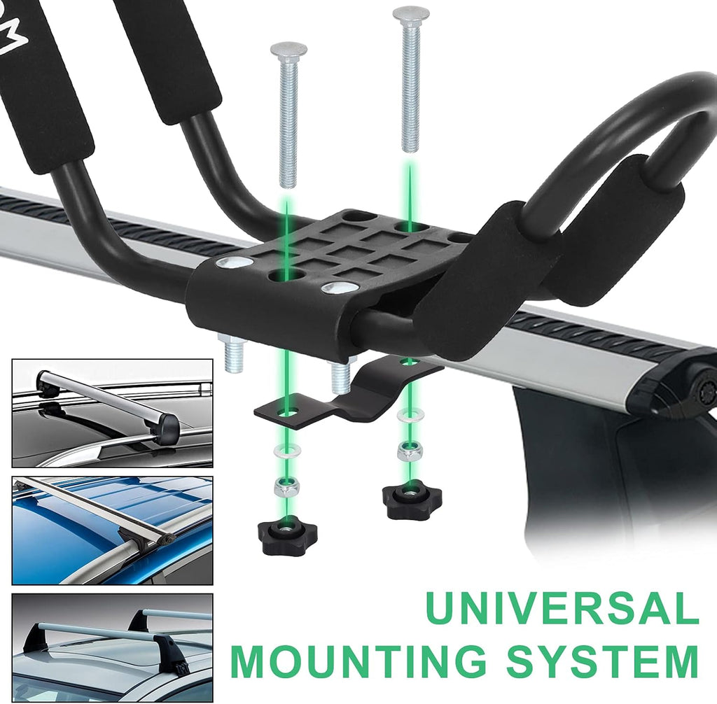 2 Pairs Universal HD Kayak Roof Rack for 2 Kayaks P337689