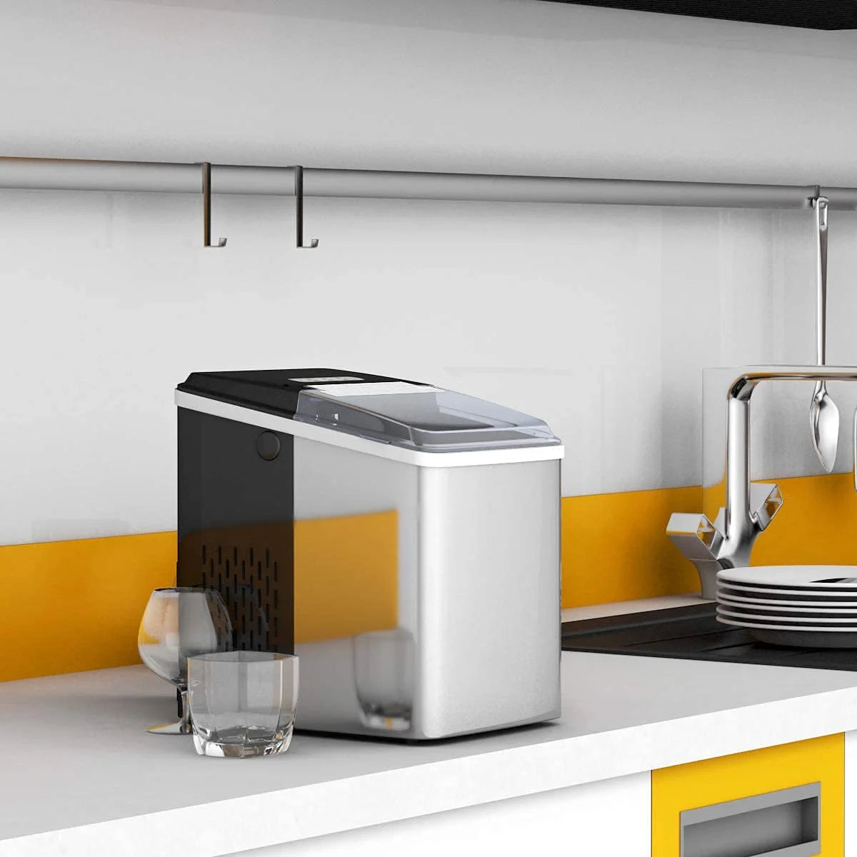 Portable Electric Ice Maker with Self-Cleaning W390091