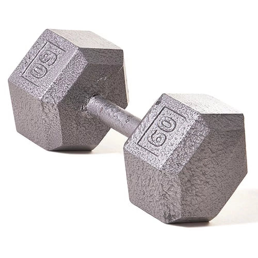 Solid Cast-Iron Hex Dumbbell T747