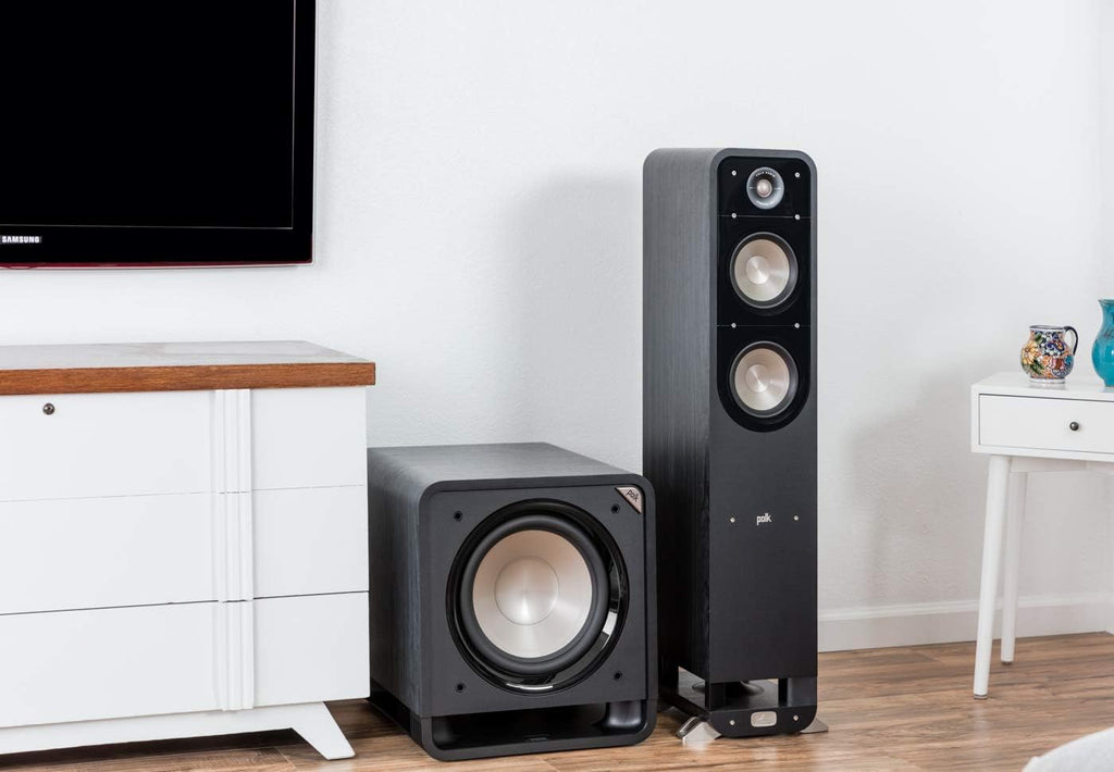 Powered Subwoofer with 12” Woofer, 400W Amp, Washed Black Walnut U871