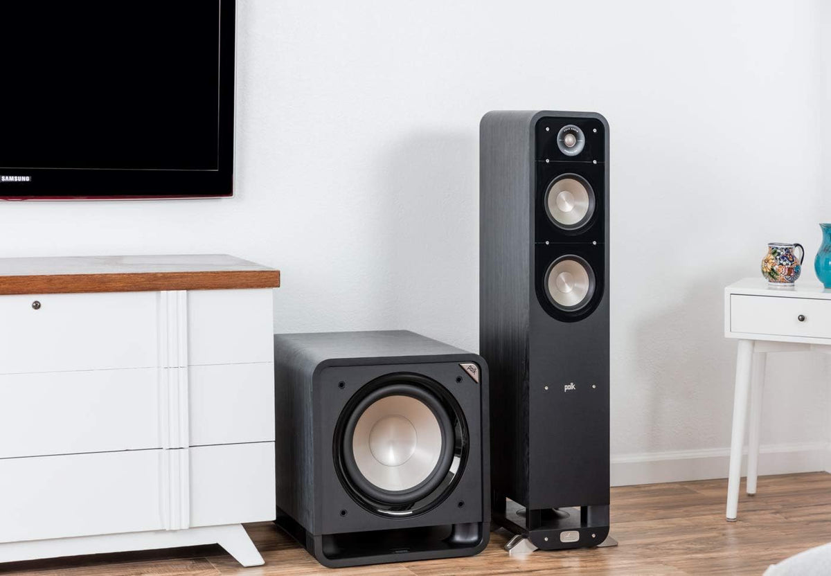 Powered Subwoofer with 12” Woofer, 400W Amp, Washed Black Walnut U871